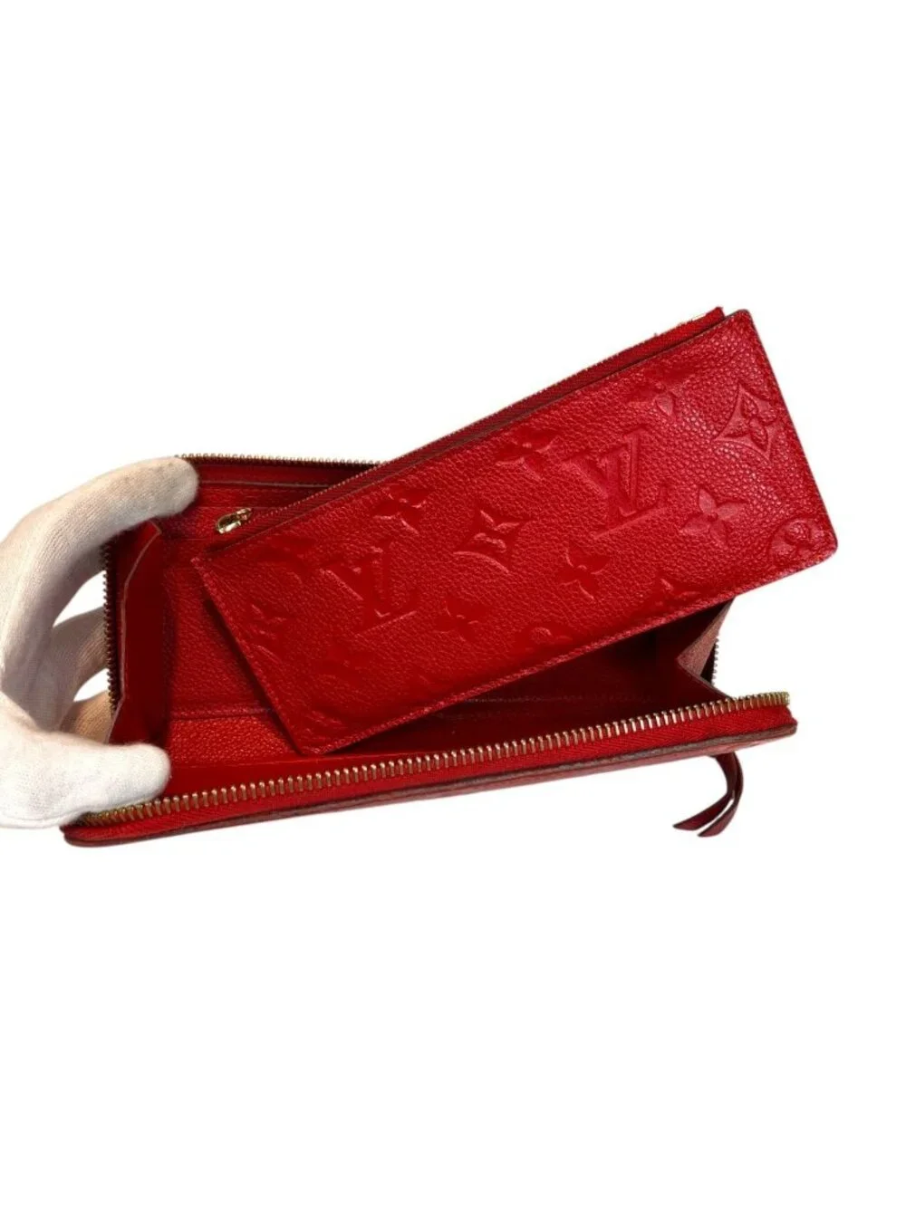 Louis Vuitton Portefeuille Clemence Monogram Empreinte Wallet Canvas